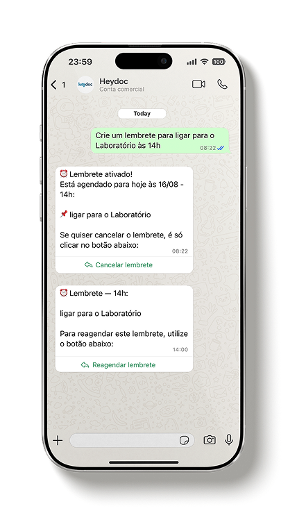 HeyDoc WhatsApp Mockup